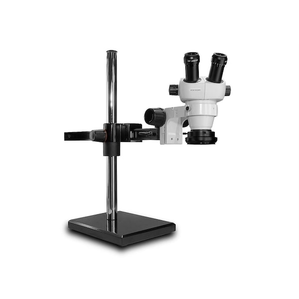 ELZ Stereo Zoom Microscope With Low-Profile LED Light On Gliding Stand